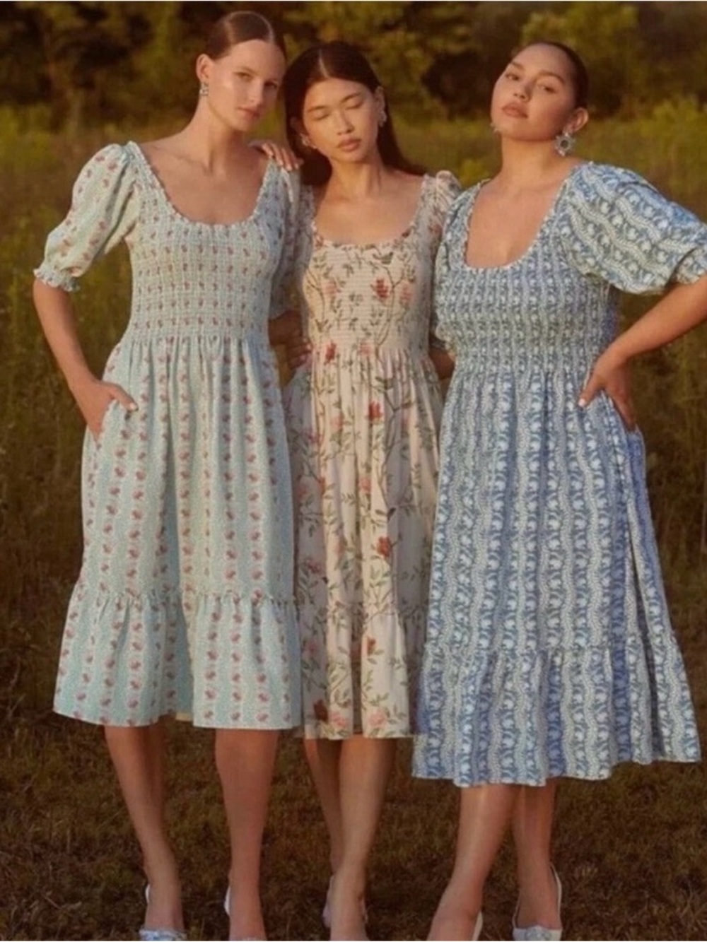 Hill House Louisa Nap Dress in Trailing Vine / size medium